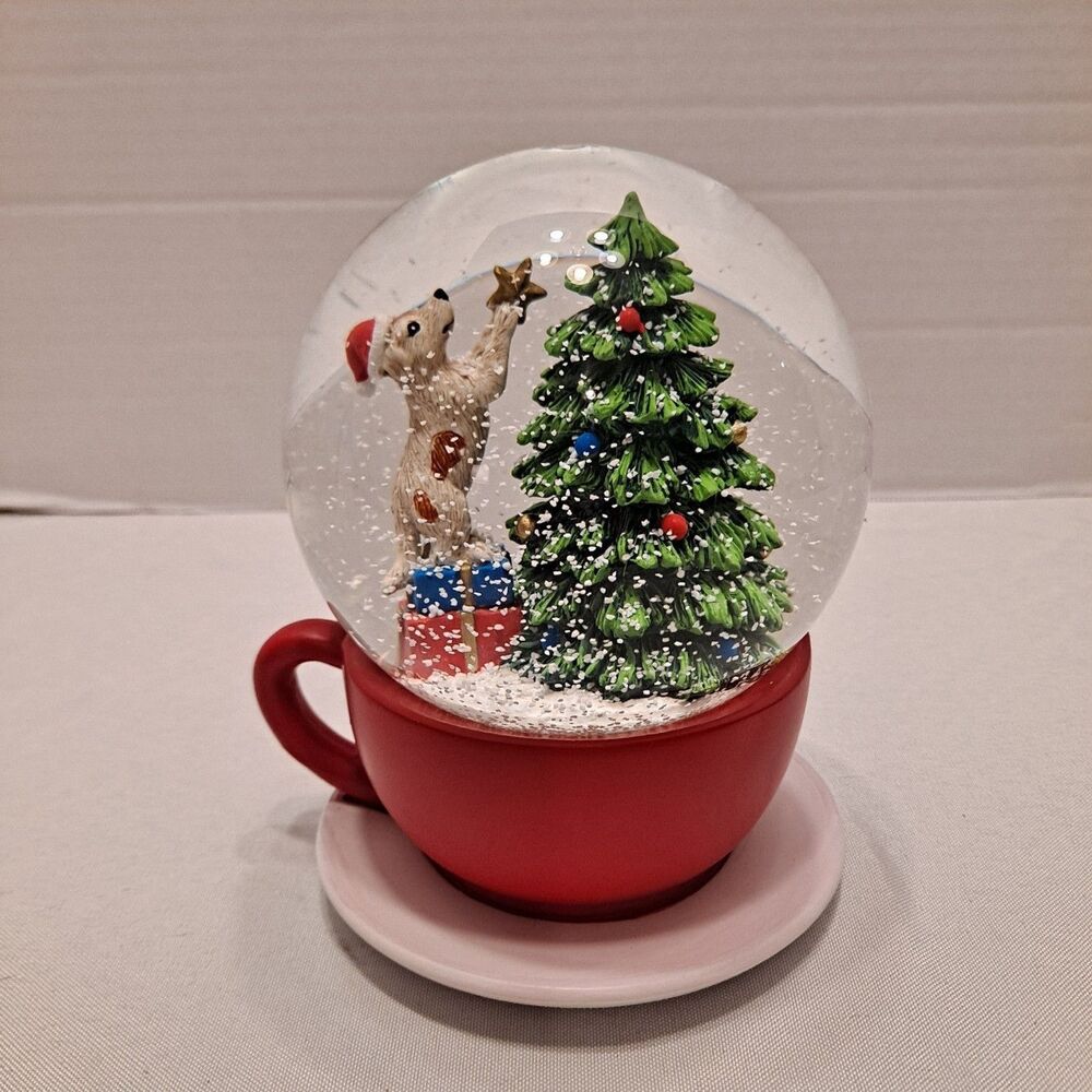 Christmas Snow Globe Dog Christmas Tree Coffee Mug Hobby Lobby